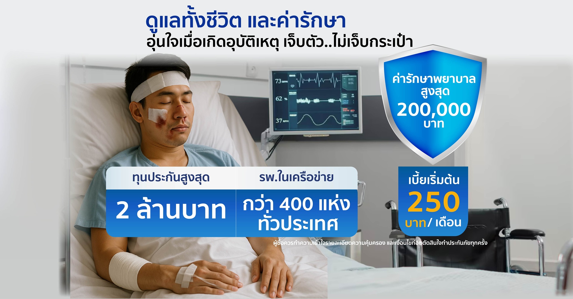 ประกันอุบัติเหตุ อุ่นใจ หายห่วง